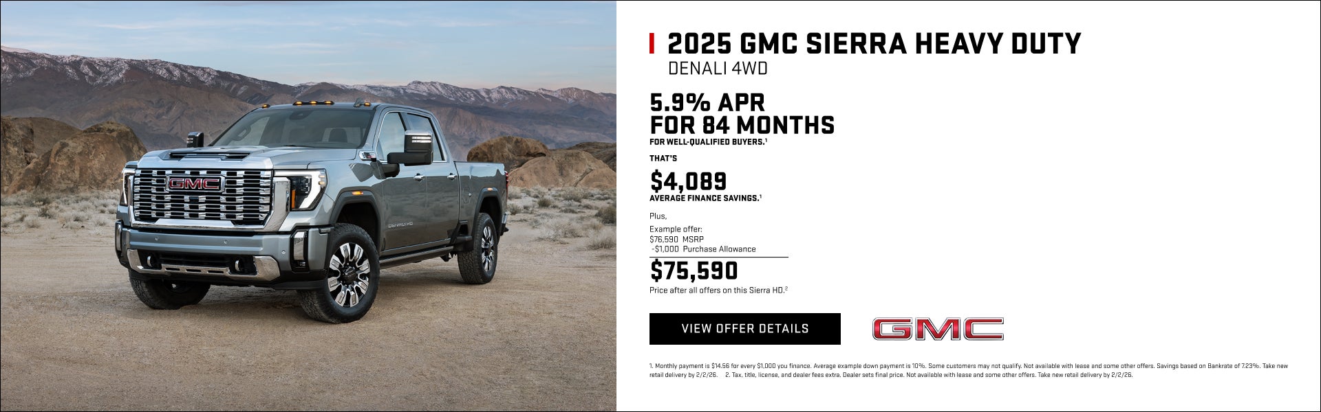 5.9% APR FOR 84 MONTHS for well-qualified buyers.1

That's $4,089 Average Finance Savings1

Plus,...